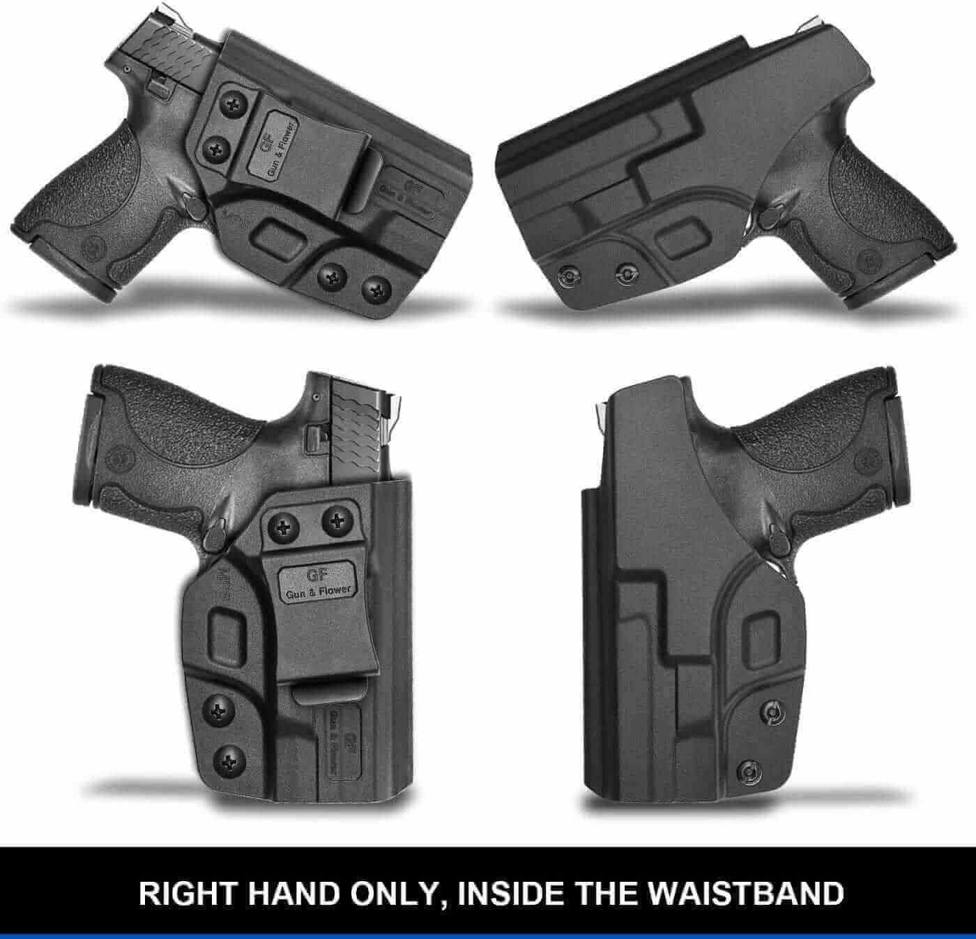 Smith & Wesson M&P Shield 9mm/.40 S&W 3.1" IWB Polymer Holster | Gun & Flower - Polymerholster