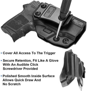 Smith & Wesson M&P Bodyguard 380 IWB Polymer Holster | Gun & Flower - Polymerholster