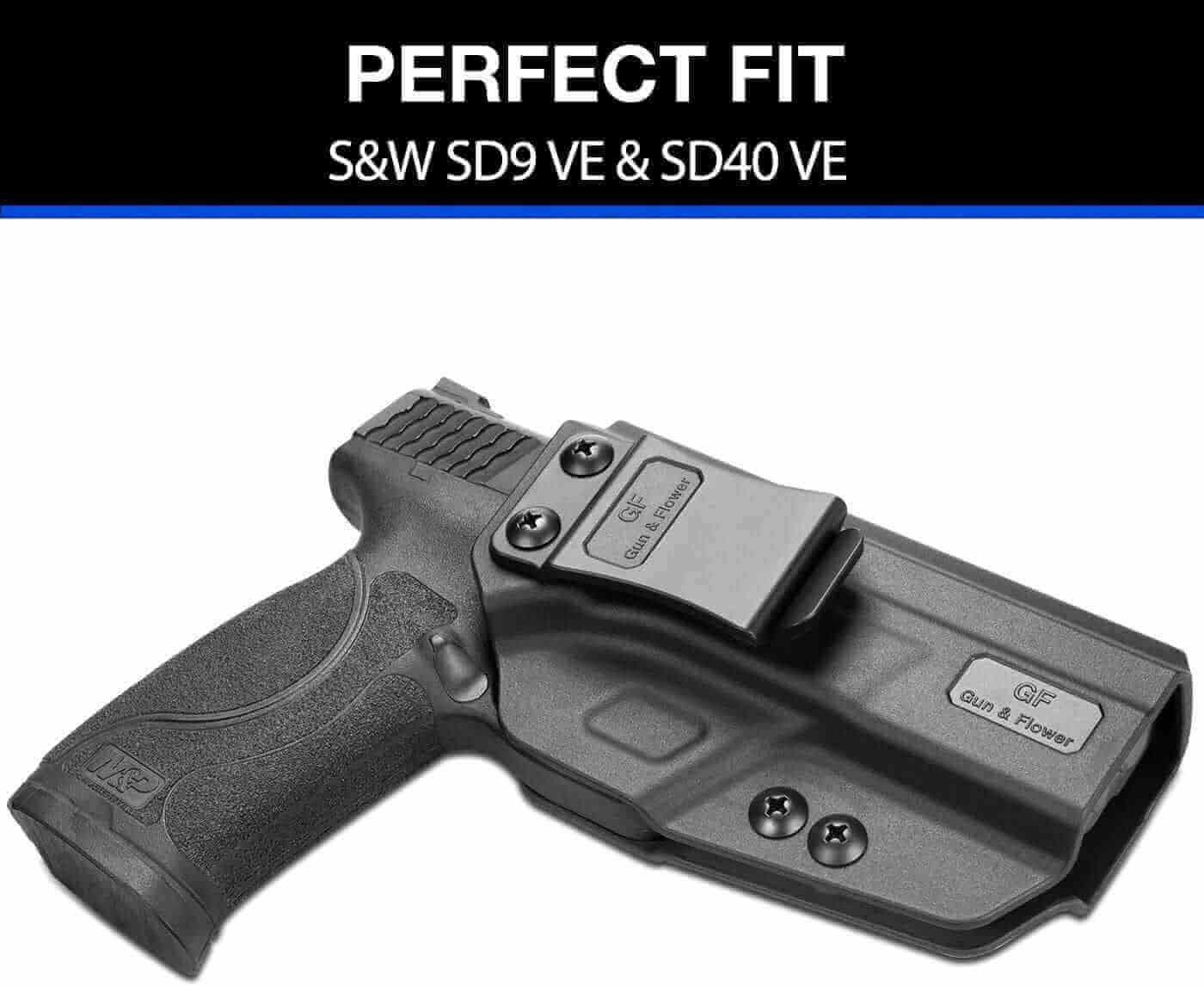 Smith & Wesson SD9 VE/SD40 VE IWB Polymer Holster | Gun & Flower - Polymerholster