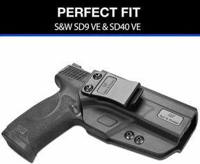 Smith & Wesson SD9 VE/SD40 VE IWB Polymer Holster | Gun & Flower - Polymerholster