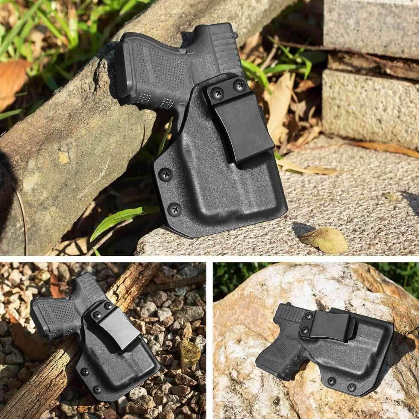 Glock 26/27/28/33 TLR-6 Kydex IWB Light Bearing Holster with Red Dot Sight Optics Cut | Gun & Flower