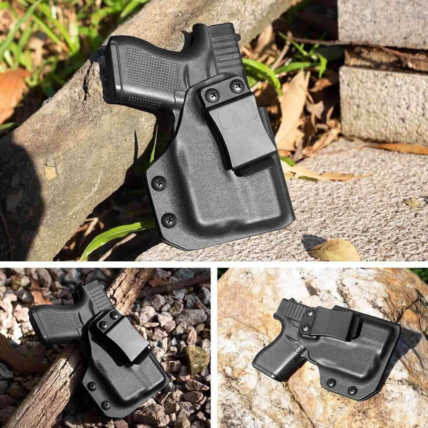 Glock 43/43X TLR-6 Kydex IWB Light Bearing Holster with Red Dot Sight Optics Cut, Right Hand | Gun & Flower