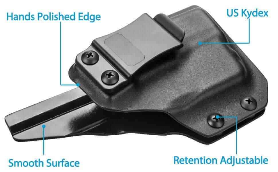 Glock 26/27/28/33 TLR-6 Kydex IWB Light Bearing Holster with Red Dot Sight Optics Cut | Gun & Flower