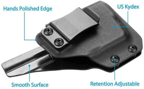 Glock 43/43X TLR-6 Kydex IWB Light Bearing Holster with Red Dot Sight Optics Cut, Right Hand | Gun & Flower