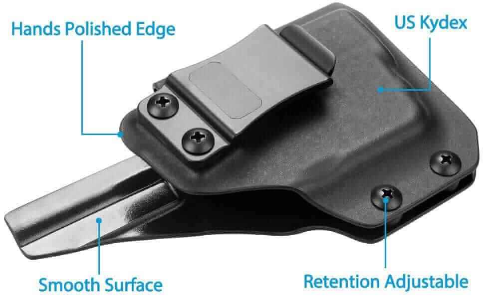 Glock 43/43X TLR-6 Kydex IWB Light Bearing Holster with Red Dot Sight Optics Cut, Right Hand | Gun & Flower