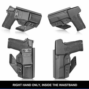 S&W M&P Shield 380 EZ IWB Polymer Holster with Claw Attachment Right Hand | Gun & Flower - Polymerholster