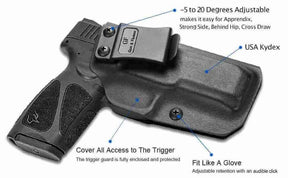 Taurus G3 Kydex IWB Holster - Adjustable Cant & Retention for Concealed Carry | Gun & Flower Accessories