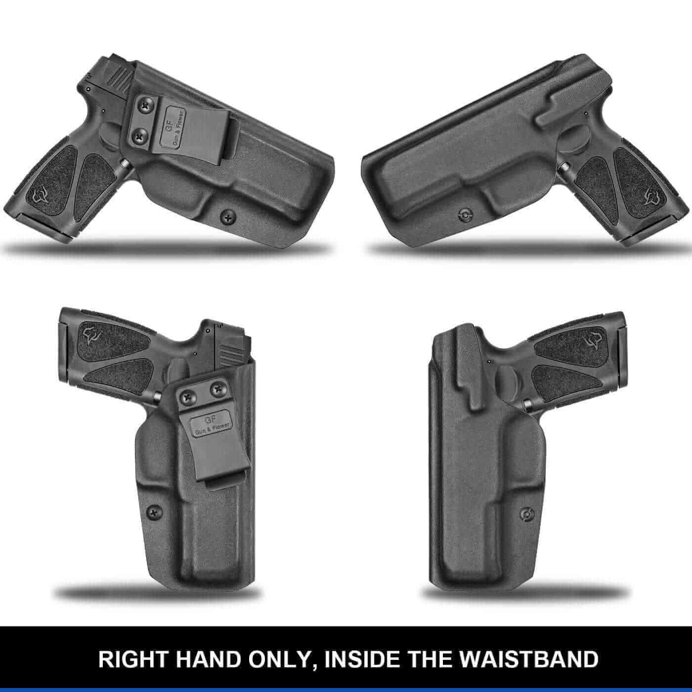 Taurus G3 Kydex IWB Holster Concealed Carry Holster for G3 Taurus Adjustable Cant & Retention Inside Waistband Taurus G3 Accessories | Gun & Flower - Polymerholster