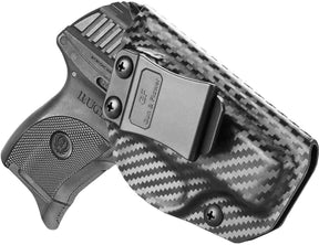 Ruger LC9/LC9S/EC9/EC9S/LC380 Kydex IWB Carbon Fiber Holster with Adjustable Cant & Retention, Inside Waistband Concealed Carry | Gun & Flower - Polymerholster