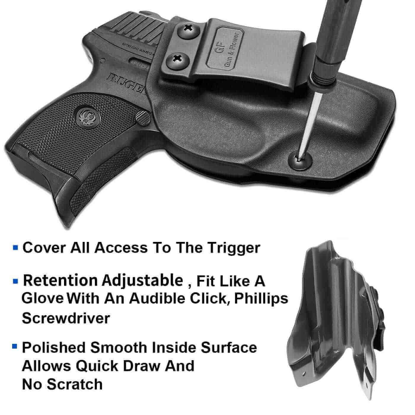 Ruger LC9/LC9S/EC9/EC9S/LC380 Kydex IWB Holster | Gun & Flower - Polymerholster