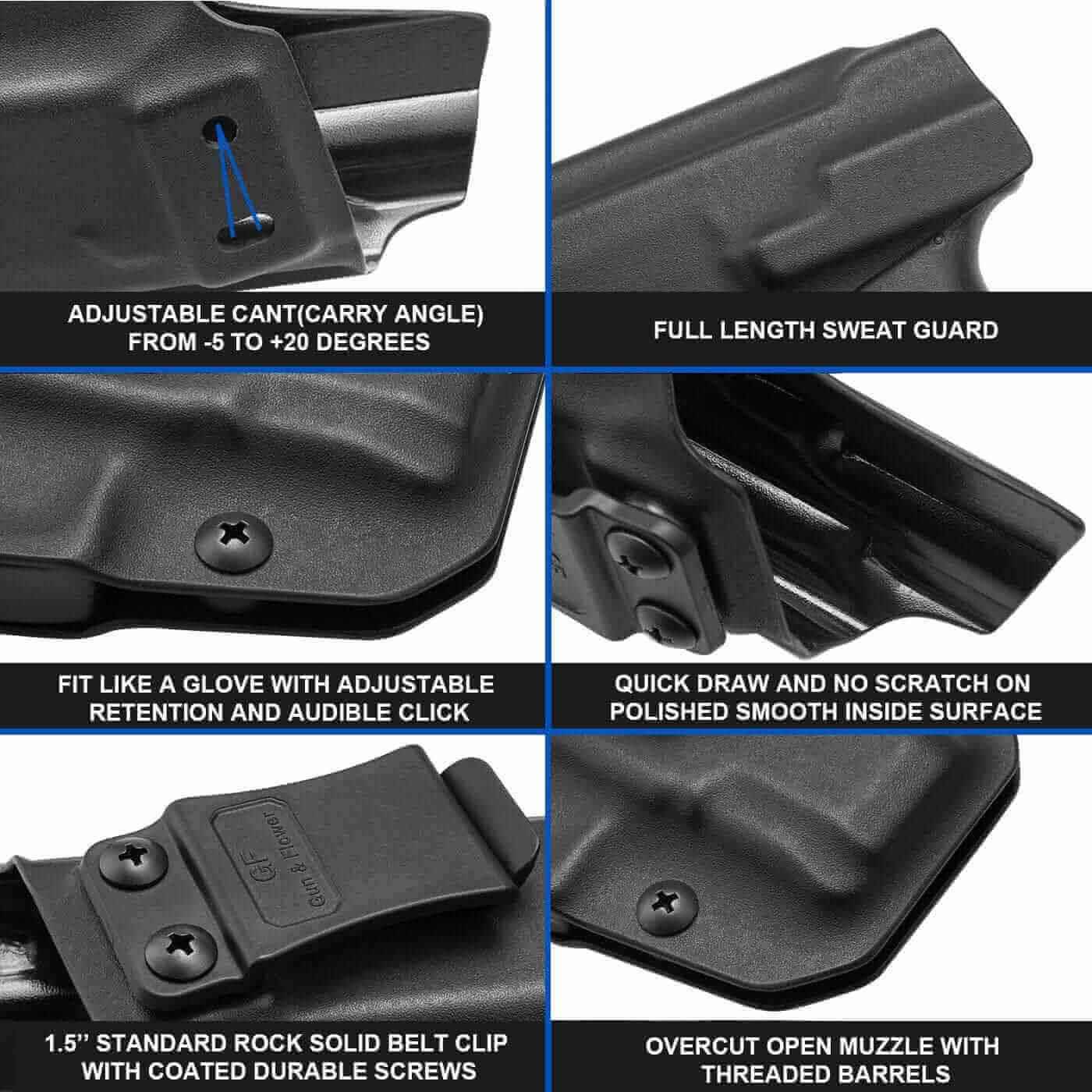 Ruger LC9 Kydex Holster | IWB Holster for LC9/LC9S/EC9/EC9S/LC380 by Gun & Flower