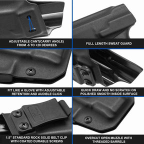 Ruger LC9 Kydex Holster | IWB Holster for LC9/LC9S/EC9/EC9S/LC380 by Gun & Flower