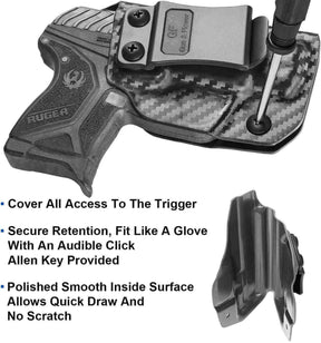 Ruger LCPII/LCP 2 Kydex IWB Carbon Fiber Holster | Gun & Flower - Polymerholster