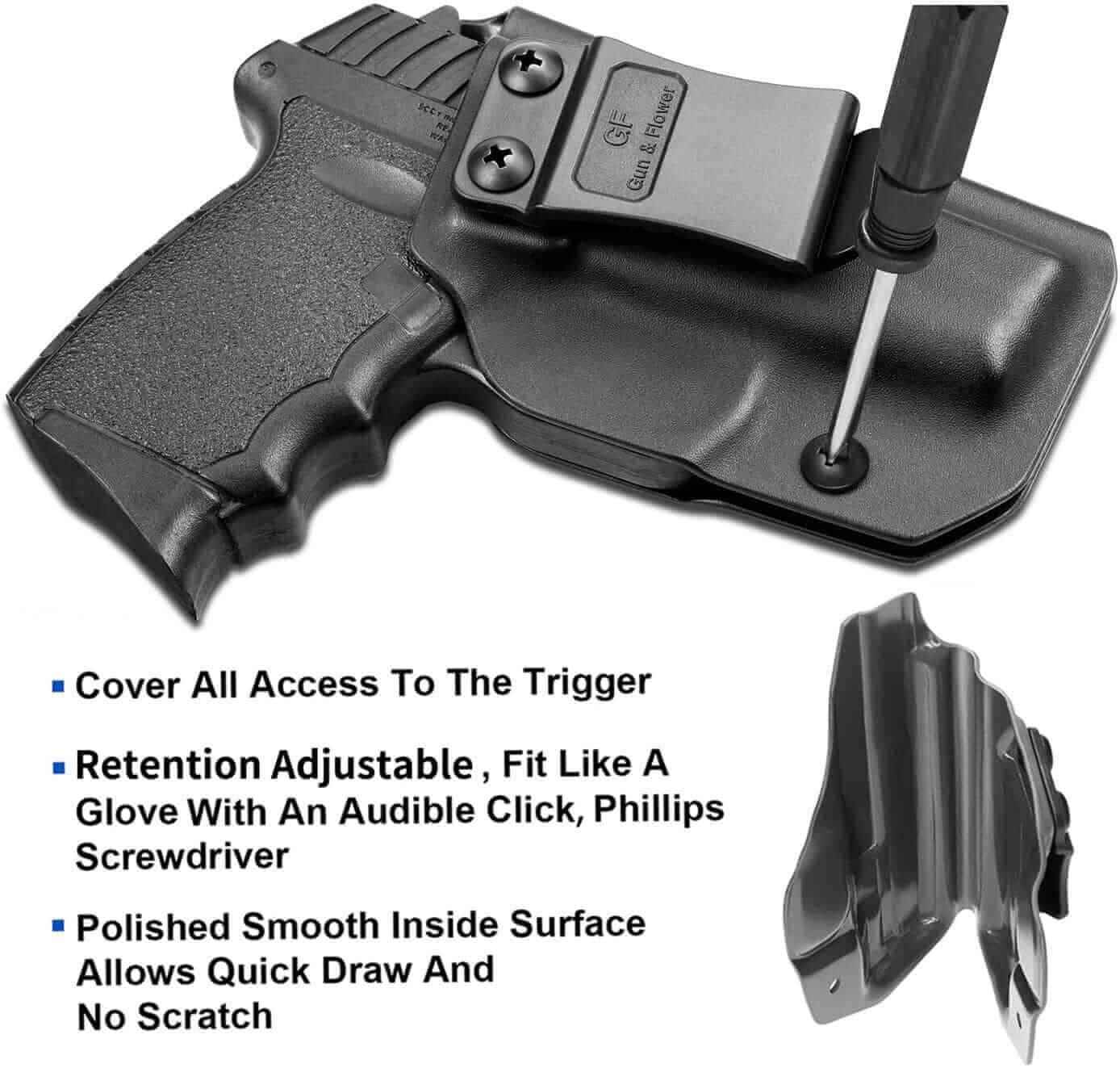 SCCY CPX1/CPX2 with No Rail Kydex IWB Holster | Gun & Flower