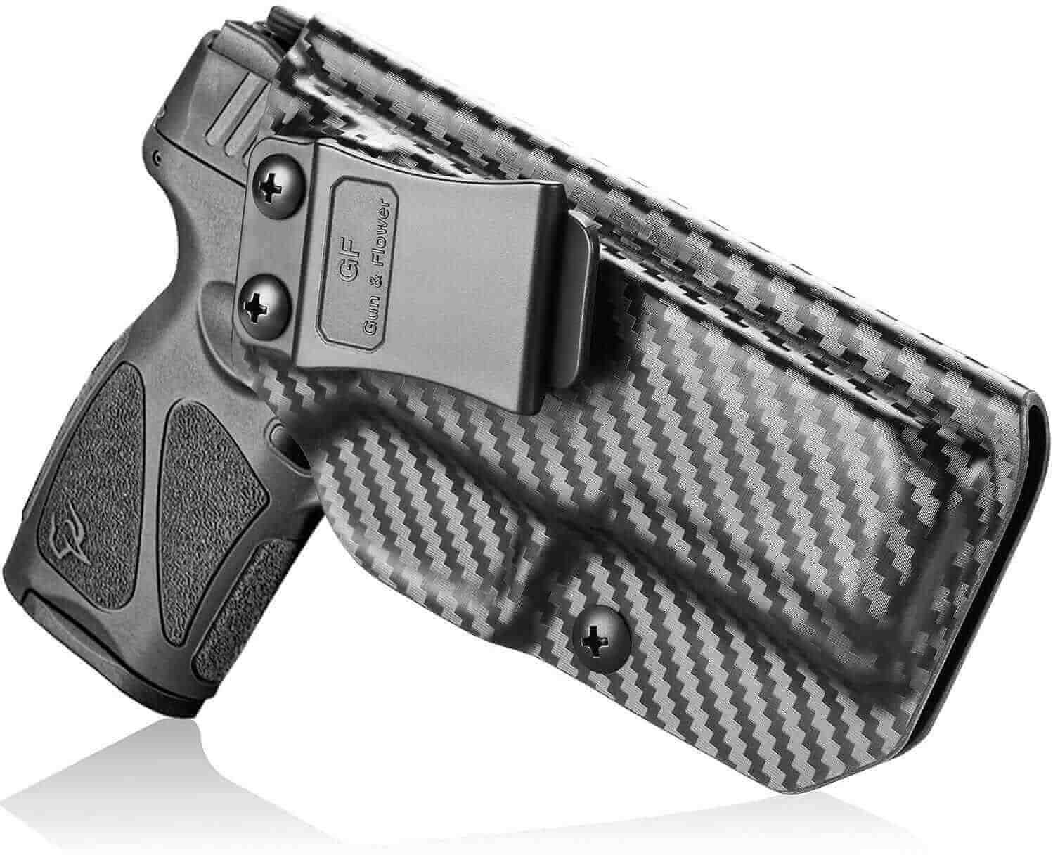 Taurus G3 Carbon Fiber IWB Kydex Holster Adjustable Cant & Retention Inside Waistband Taurus G3 Accessories | Gun & Flower - Polymerholster