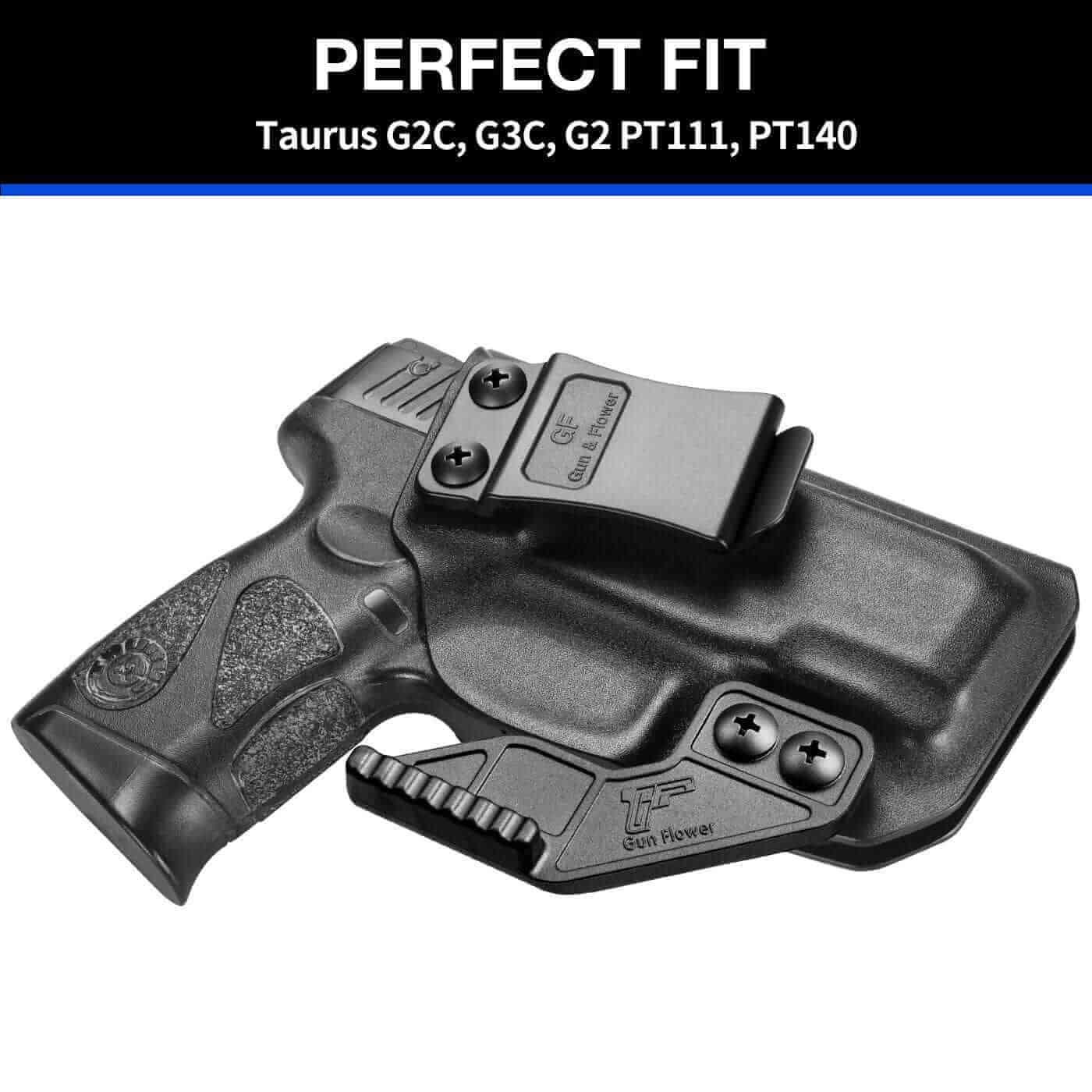 Taurus G2C Taurus G2S Taurus G3C Taurus PT111 Millennium G2 Taurus PT140 Millennium G2 Taurus TX 22 COMPACT  Kydex IWB Holster with Claw Wing Concealed Carry - Polymerholster