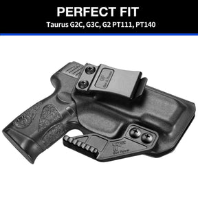 Taurus G2C Taurus G2S Taurus G3C Taurus PT111 Millennium G2 Taurus PT140 Millennium G2 Taurus TX 22 COMPACT  Kydex IWB Holster with Claw Wing Concealed Carry - Polymerholster