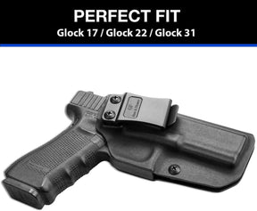Glock G17 Gen3-5  G19 Gen3-5  G19X  G23 Gen3-4  G22 Gen3-4 G31 Gen3-4 G32 Gen3-4  G44  G45 Kydex IWB Holster, Right Hand | Gun & Flower - Gunflowerholsters