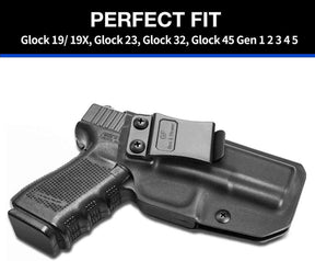Glock 19/19X/23/32/45(Gen 5/4/3) Kydex IWB Holster , Left /Right Hand | Gun & Flower - Gunflowerholsters