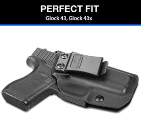 Glock 43/43X Kydex IWB Holster Inside Waistband Concealed Carry | Gun & Flower - Polymerholster