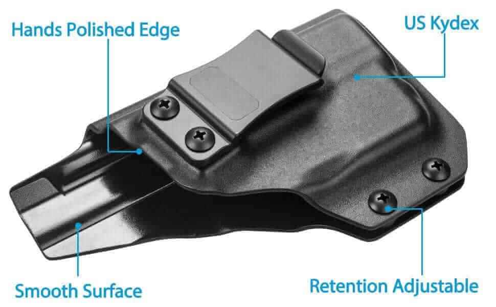 Glock 26/27/28/33 Kydex Light Bearing IWB Holster TLR-6 Trigger Guard | Gun & Flower