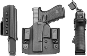 OWB Kydex Holster for Glock G17 Gen3-5  G17 Gen4 MOS  G17 Gen5 MOS  G19 Gen3-5  G19X  G19 Gen4 MOS  G19 Gen5 MOS  G23 Gen3-4  G22 Gen3-4 G31 Gen3-4 G32 Gen3-4  G44  G45  G45 MOS Adjustable Retention | Gun & Flower - Gunflowerholsters