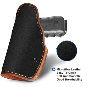 Full Grain Leather IWB Universal Brown Holster fit for Most Handguns– Left & Right-Hand