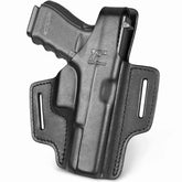OWB Holster For Glock 17 19 19x 22 23 31 32 45 | Full Grain Leather Holster | Gun & Flower