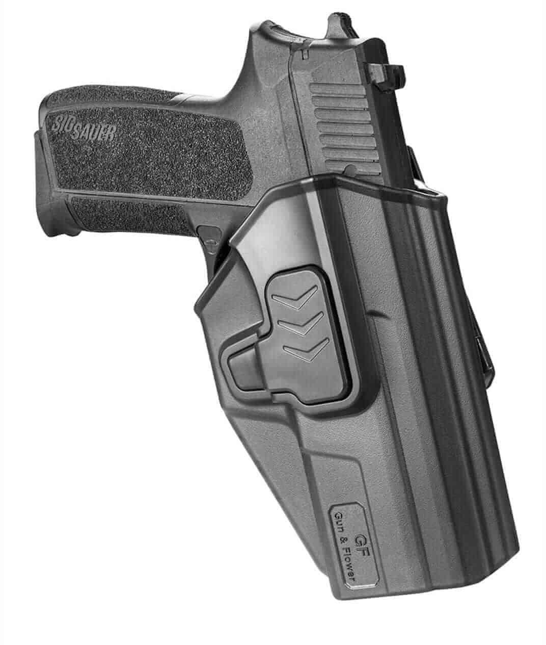 Sig Sauer SP2022 Appendix Open Carry OWB Polymer Holster Level II Index finger release Trigger Guard - Polymerholster