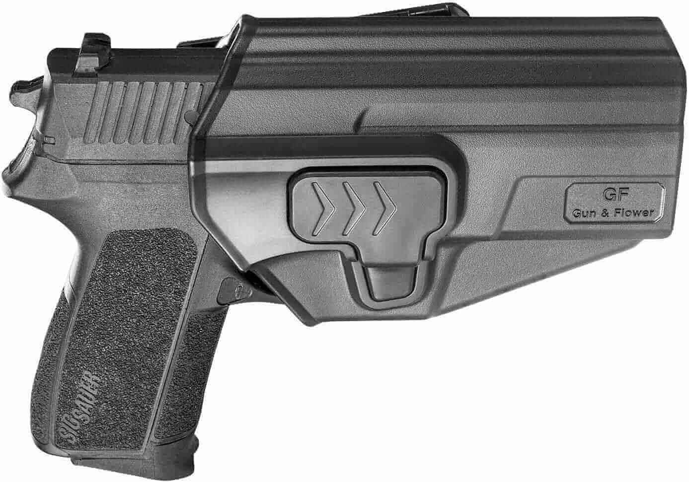 Sig Sauer SP2022 Appendix Open Carry OWB Polymer Holster Level II Index finger release Trigger Guard