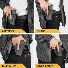 Sig Sauer SP2022 Appendix Open Carry OWB Polymer Holster Level II Index finger release Trigger Guard