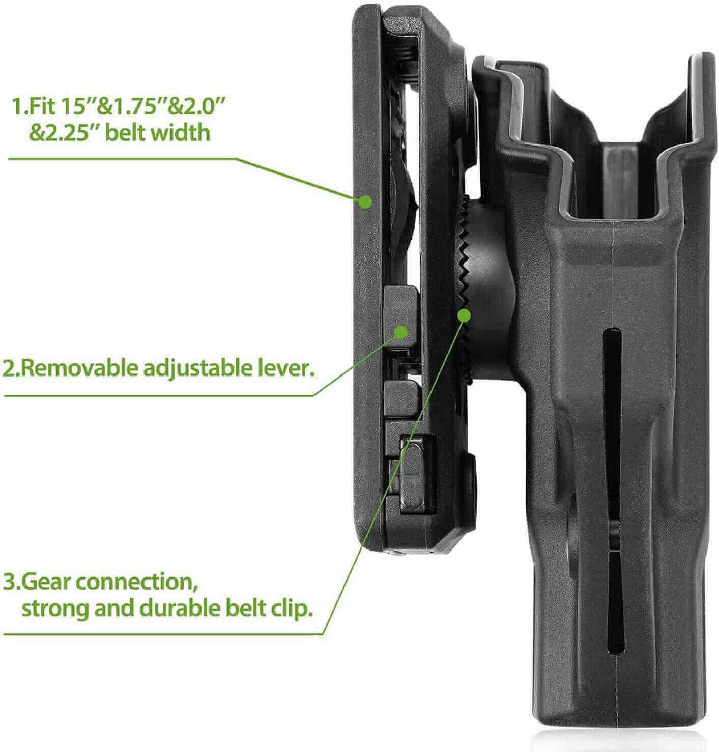 Smith & Wesson M&P Shield 9mm M2.0 OWB Fast Draw Polymer Holster | Gun & Flower - Polymerholster