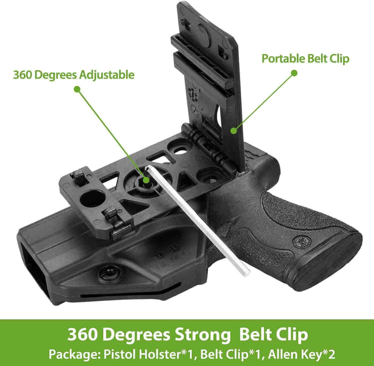 Smith & Wesson M&P Shield 9mm M2.0 OWB Fast Draw Polymer Holster | Gun & Flower - Polymerholster