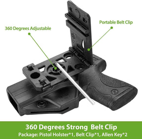 Smith & Wesson M&P Shield 9mm M2.0 OWB Fast Draw Polymer Holster | Gun & Flower - Polymerholster