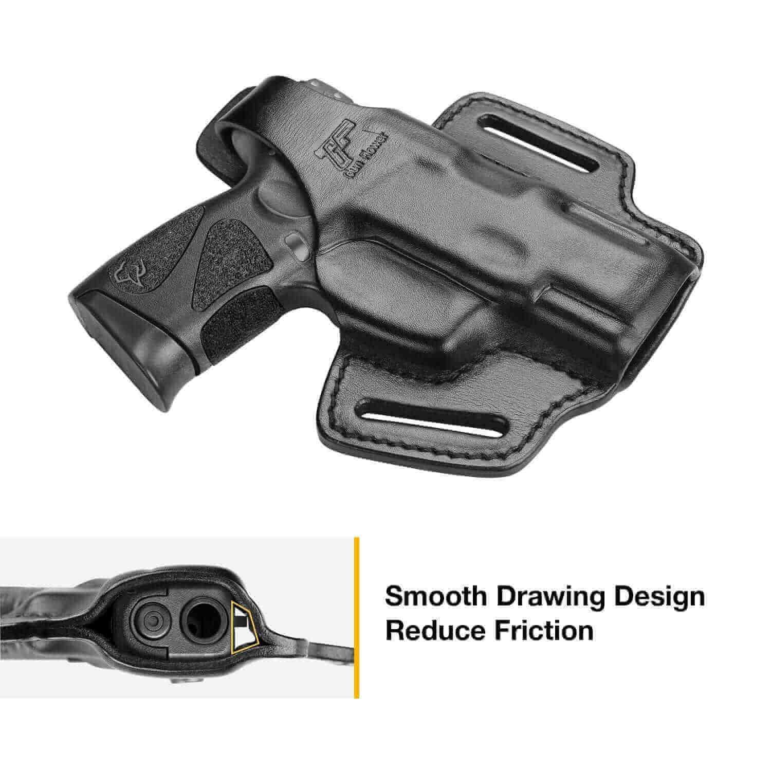 OWB Open Carry Leather Holsters For Taurus G2C G3C PT111 PT140 | Gun & Flower - Polymerholster