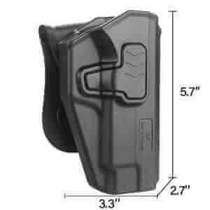 Sig Sauer P226 Open Carry OWB Polymer Paddle Holster Level II Index finger release Trigger Guard - Polymerholster