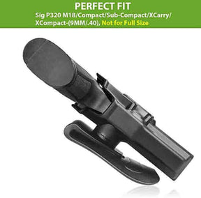 Sig Sauer P320 Compact M18 OWB Paddle Polymer Holster | Gun & Flower - Polymerholster