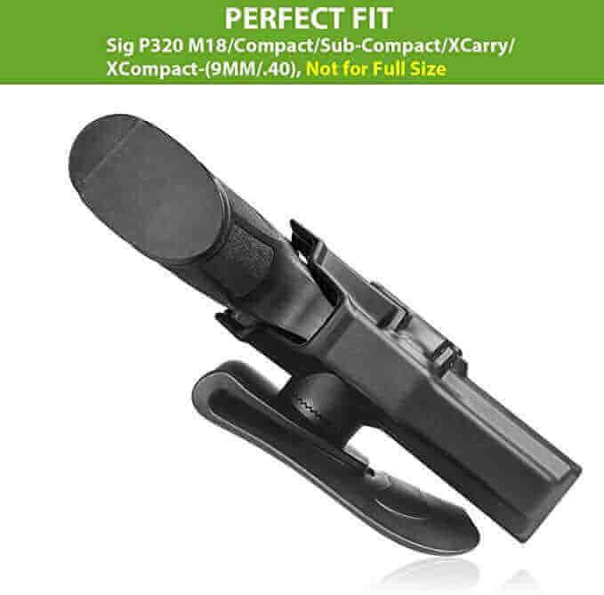 Sig Sauer P320 Compact M18 OWB Paddle Polymer Holster | Gun & Flower - Polymerholster