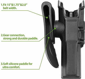 Sig Sauer P320 Compact M18 OWB Paddle Polymer Holster | Gun & Flower - Polymerholster