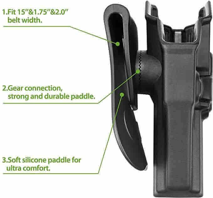 Sig Sauer P320 Compact M18 OWB Paddle Polymer Holster | Gun & Flower - Polymerholster