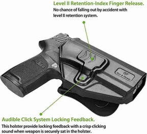 Sig Sauer P320 Compact M18 OWB Paddle Polymer Holster | Gun & Flower