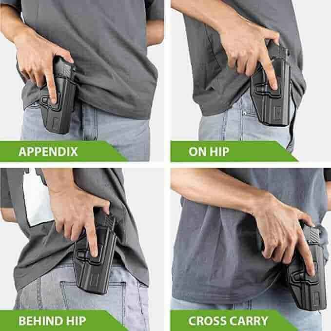 Sig Sauer P320 Compact M18 OWB Paddle Polymer Holster | Gun & Flower