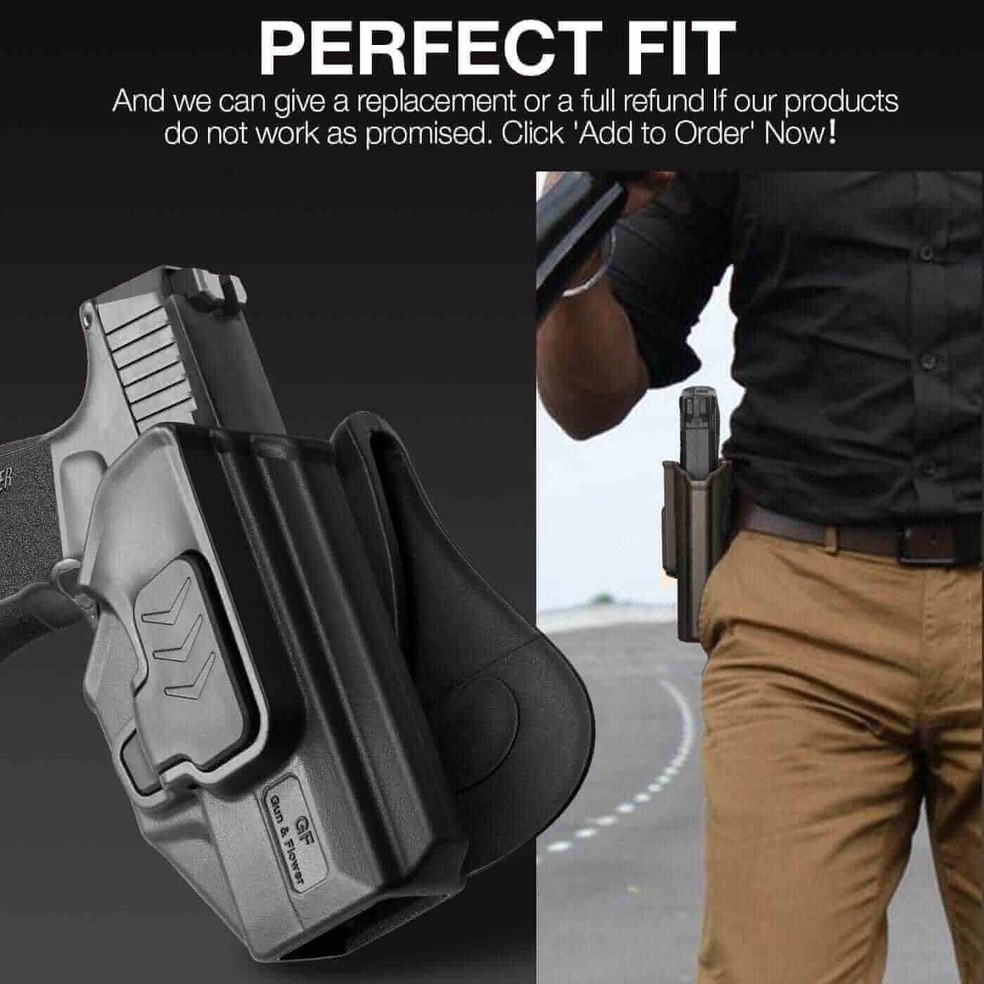 Sig Sauer P365 P365 SAS P365X P365.380 ACP OWB Paddle Polymer Holster | Gun & Flower - Polymerholster