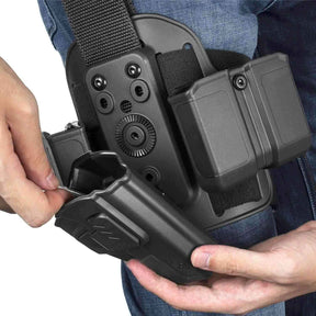 Drop Leg Platform for Holsters and Magazine Pouches | Adjustable Panel | Right/Left Hand Compatible