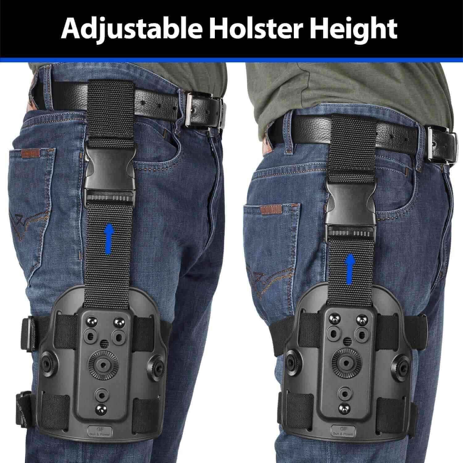 Drop Leg Platform for Holsters and Magazine Pouches | Adjustable Panel | Right/Left Hand Compatible