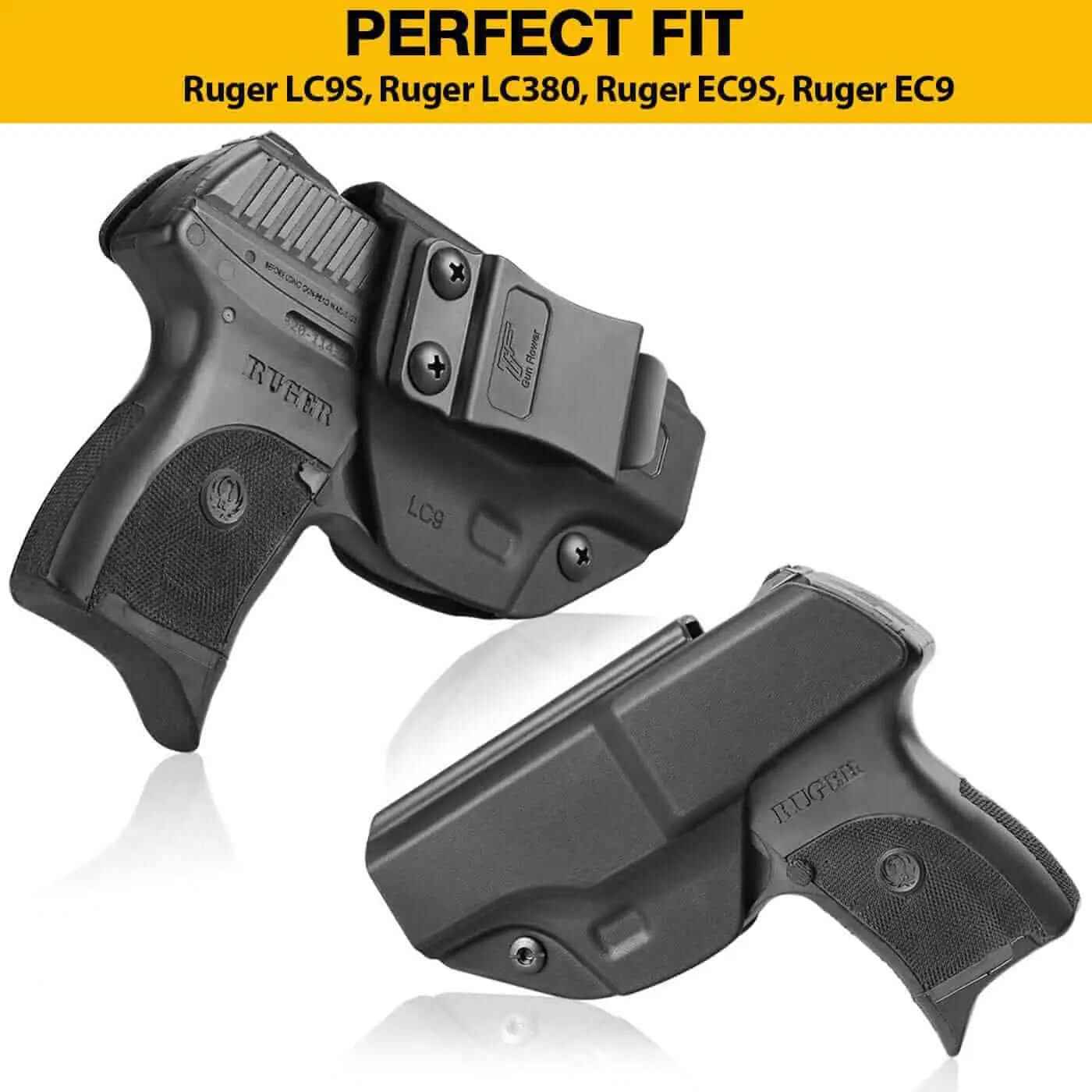 Ruger LC9 IWB Holster | Polymer Holster for LC9/LC9S/EC9/EC9S/LC380 | Gun & Flower