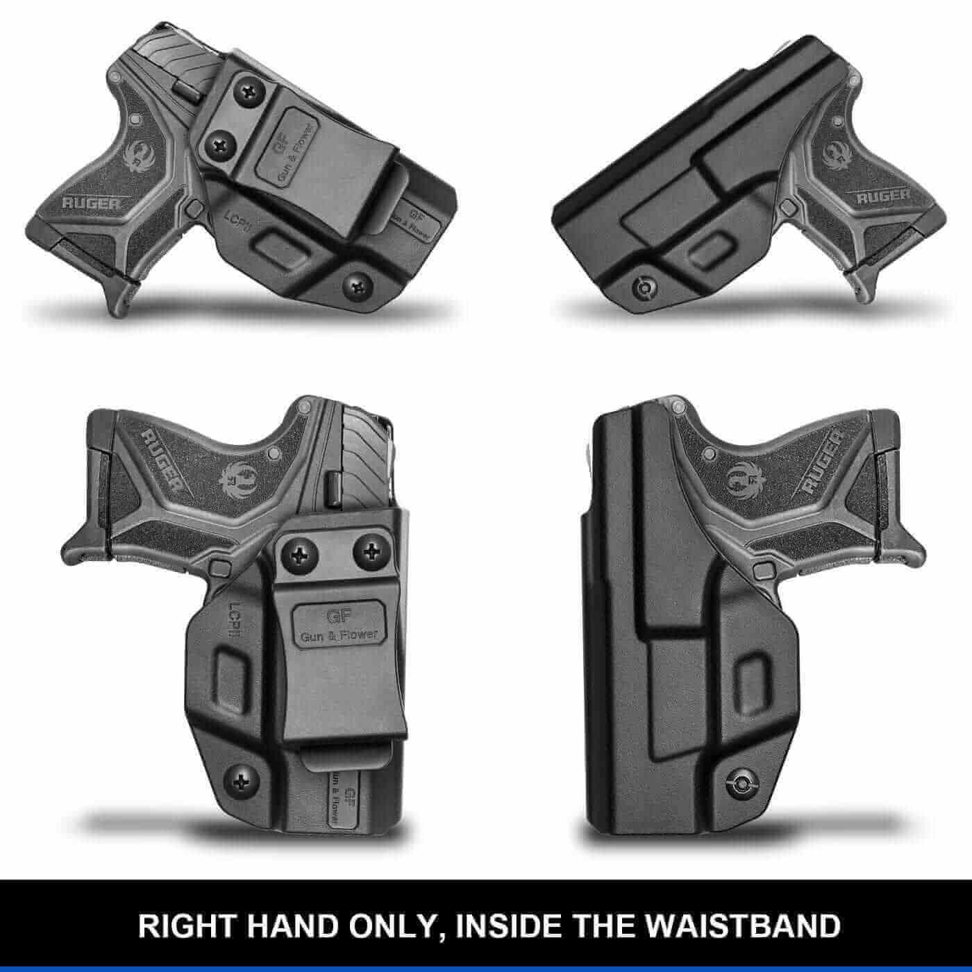 Ruger LCPII LCP2 LCP 2 Polymer IWB Holster Concealed Carry Holster Cant Retention Adjustable LCP 2 Accessories | Gun & Flower - Polymerholster
