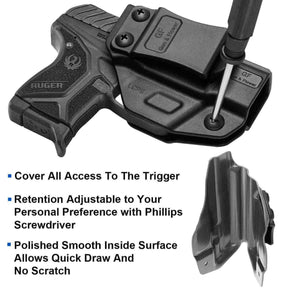 Ruger LCPII LCP2 LCP 2 Polymer IWB Holster Concealed Carry Holster Cant Retention Adjustable LCP 2 Accessories | Gun & Flower - Polymerholster