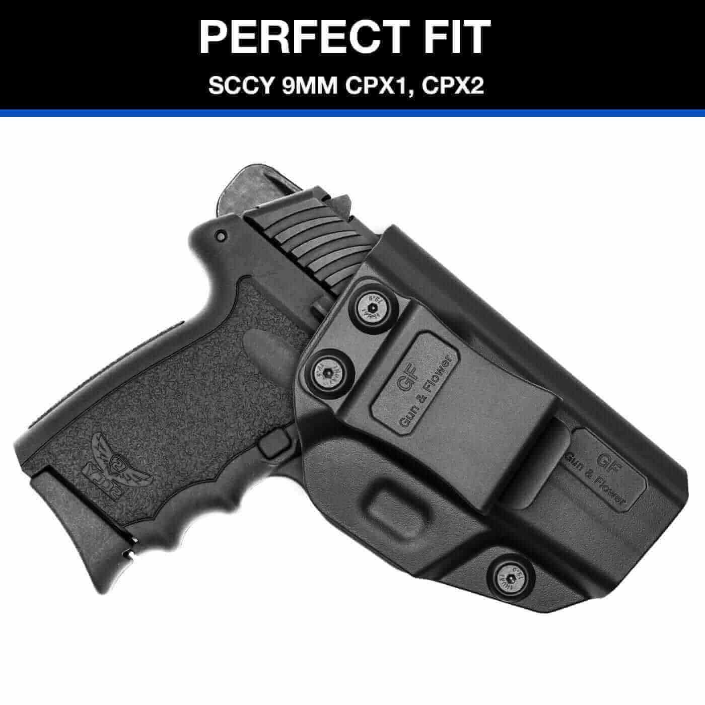 SCCY CPX1/CPX2 with No Rail Polymer IWB Holster | Gun & Flower - Polymerholster