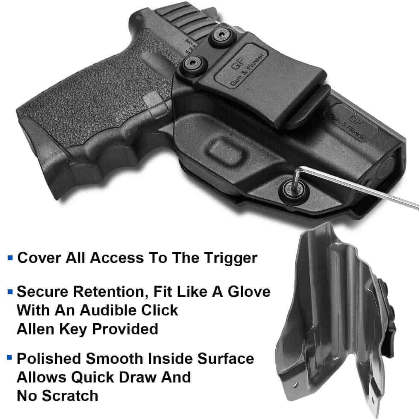 SCCY CPX1/CPX2 with No Rail Polymer IWB Holster | Gun & Flower - Polymerholster